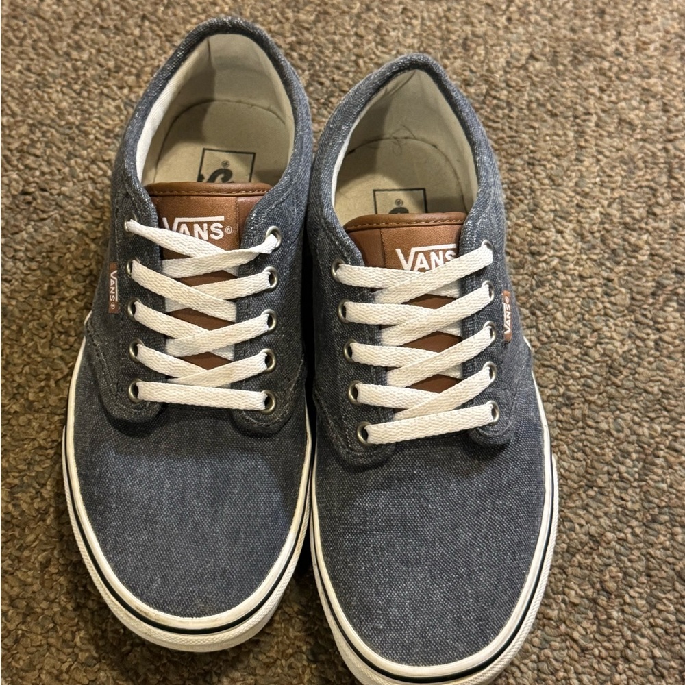 Vans Gray and Brown Classic Sneakers